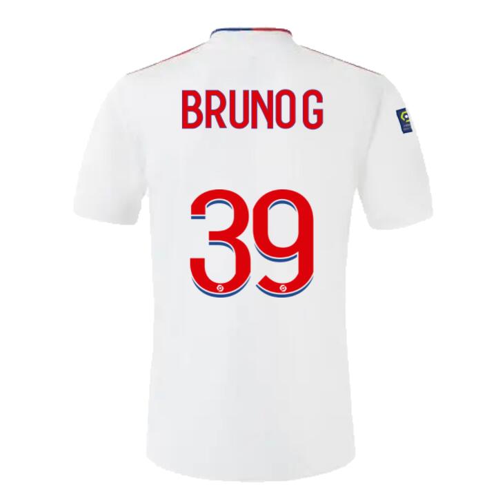 2021/22 Olympique Lyonnais Home Kit Soccer Jersey with BRUNO G. 39 printing